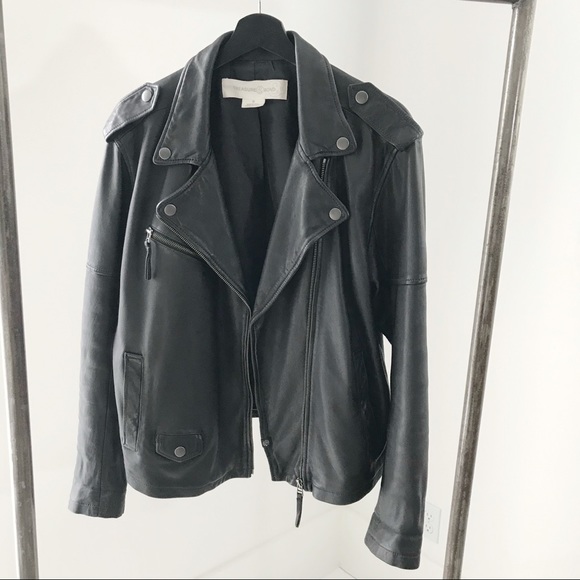 Treasure & Bond Jackets & Blazers - Treasure & Bond/Nordstrom Genuine Leather Moto Jacket